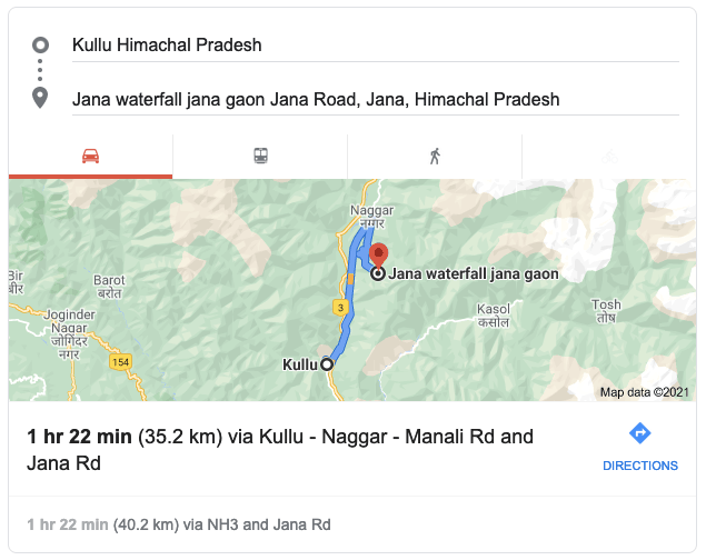 kullu to jana