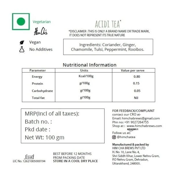 AcidiTea Label